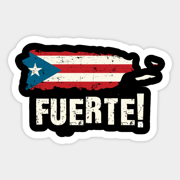 Fuerte' Puerto Reco Map Sticker by ourwackyhome